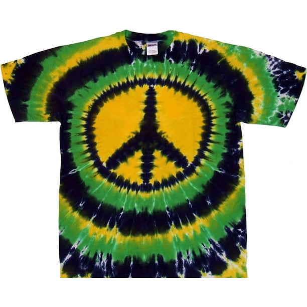Tie Dye Peace Sign Cotton Baby Bodysuit Romper Short Sleeved 0-24 Months
